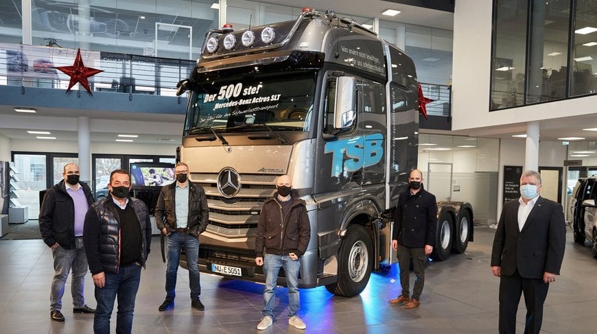 Jubiläum: 500. Mercedes-Benz Actros SLT mit verschleißfreier Turbo-Retarder-Kupplung von Voith ausgeliefert
